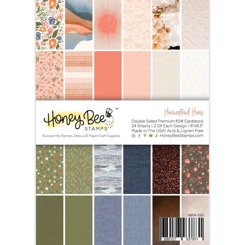Image of Homestead Hues Paper Pad 6x8.5 - 24 Double-Sided Sheets