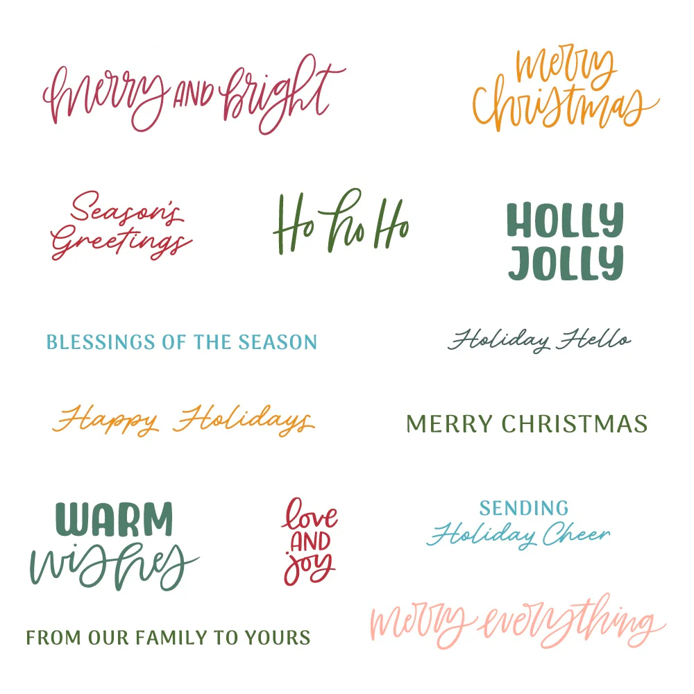 Image of Simply Stated: Holiday - 4"x 6" Stamp Set