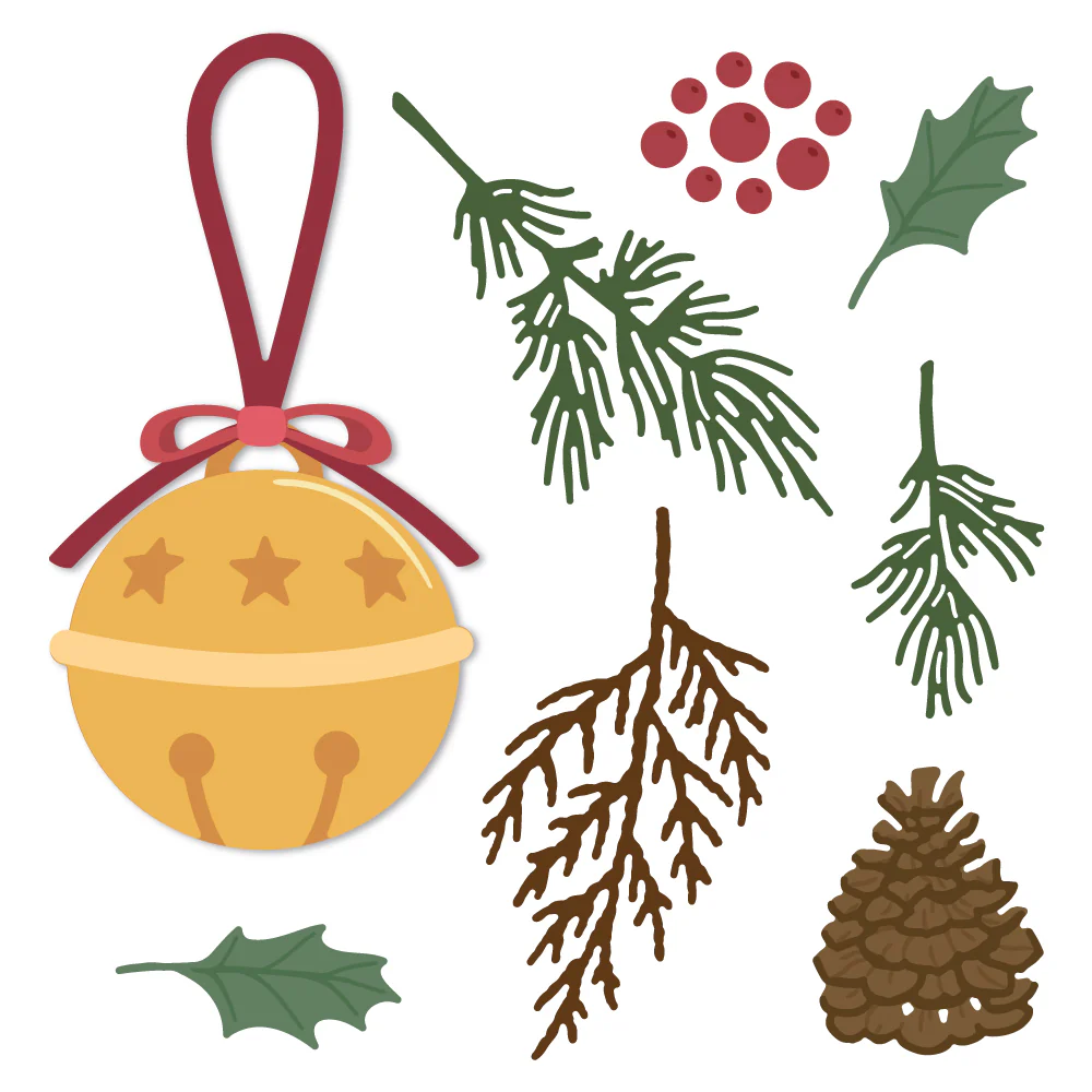 Image of Lovely Layers: Sleigh Bell - Honey Cuts - Stand-Alone Dies