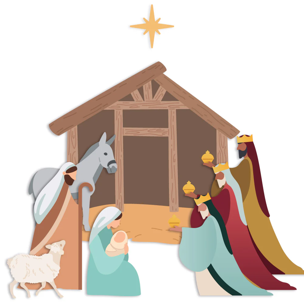 Image of Lovely Layers: Nativity Scene - Honey Cuts - Stand-Alone Dies