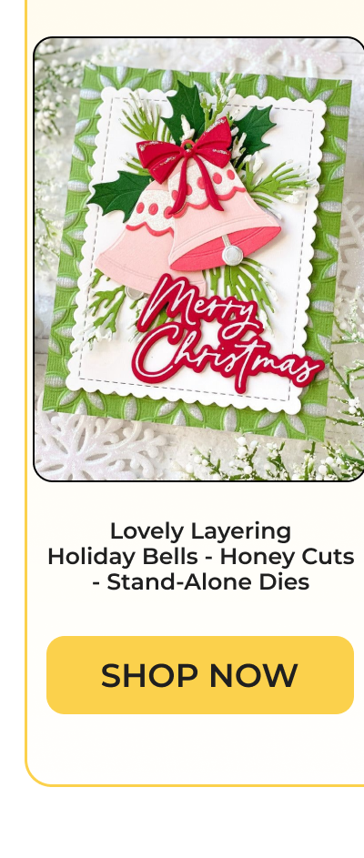 Merry Christmas, Lovely Layering Holiday Bells - Honey Cuts - Stand-Alone Dies