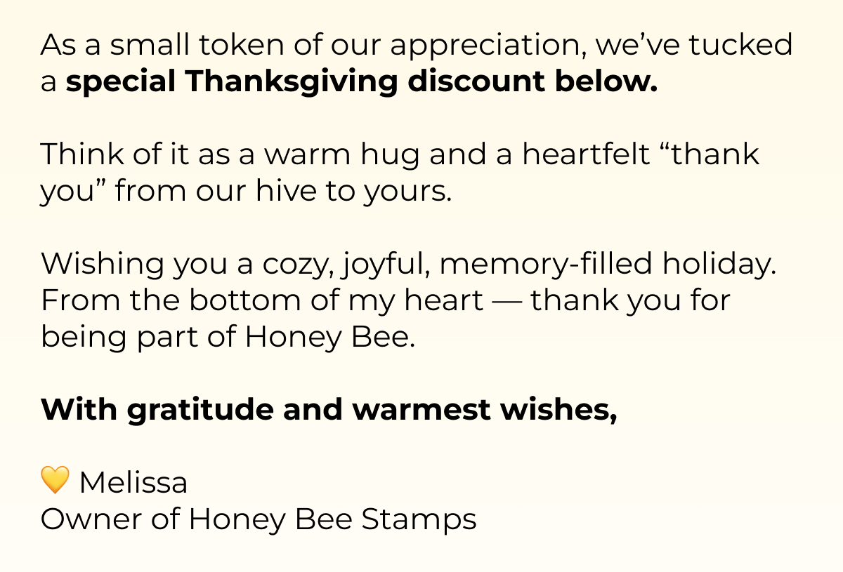 special Thanksgiving discount below.
