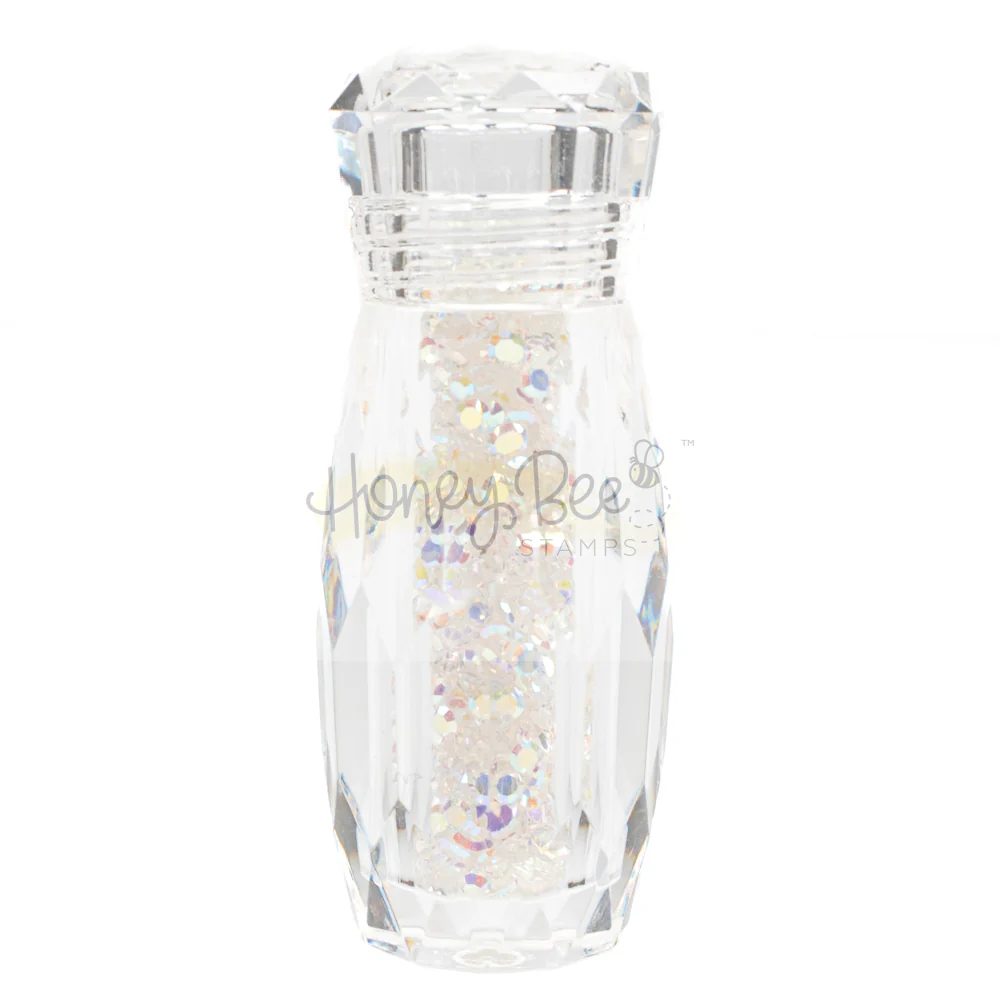 Image of Tiny Diamonds - 2.3mm Crystal AB Rhinestones In Beautiful Faceted Jar