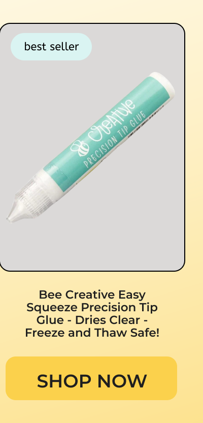 Bee Creative Easy Squeeze Precision Tip Glue - Dries Clear - Freeze and Thaw Safe!