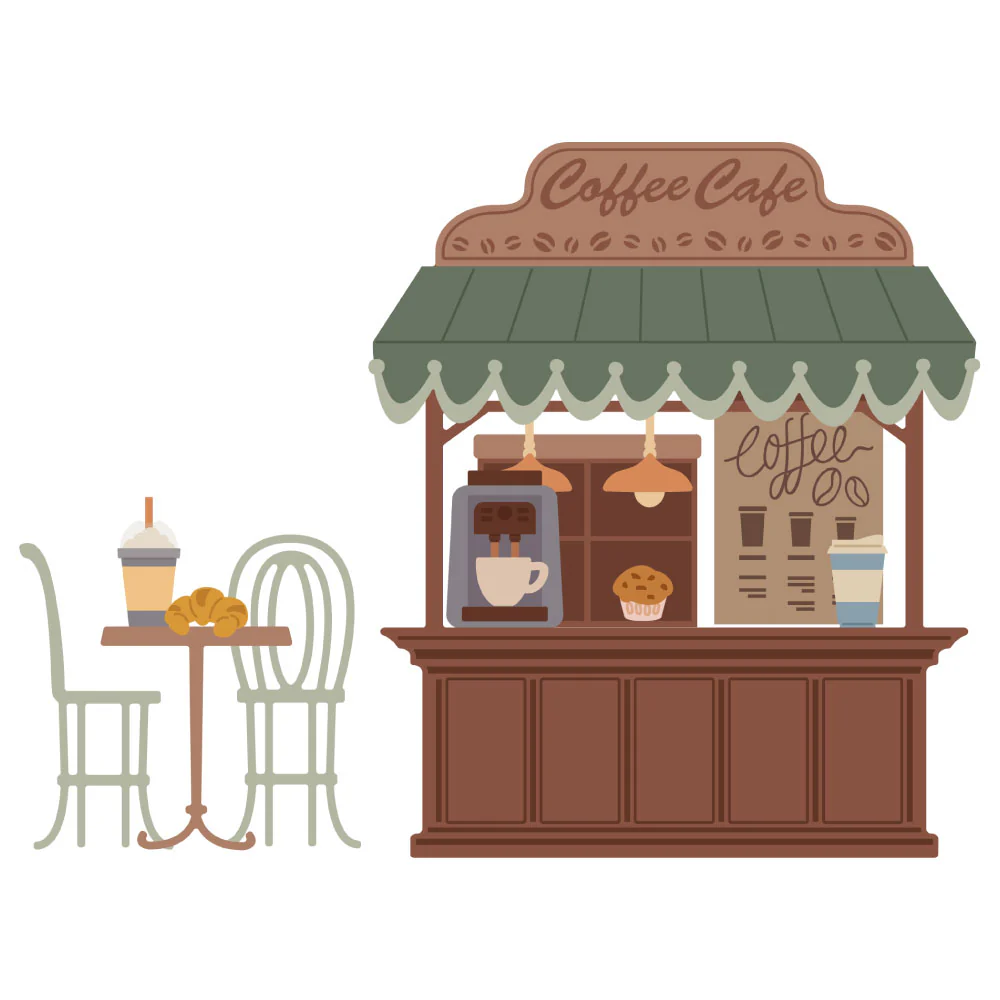 Image of Lovely Layers: Coffee Bar - Honey Cuts - Stand-Alone Dies