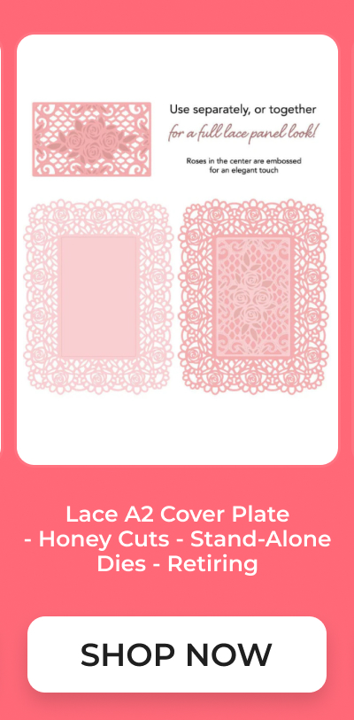 Lace A2 Cover Plate - Honey Cuts - Stand-Alone Dies - Retiring