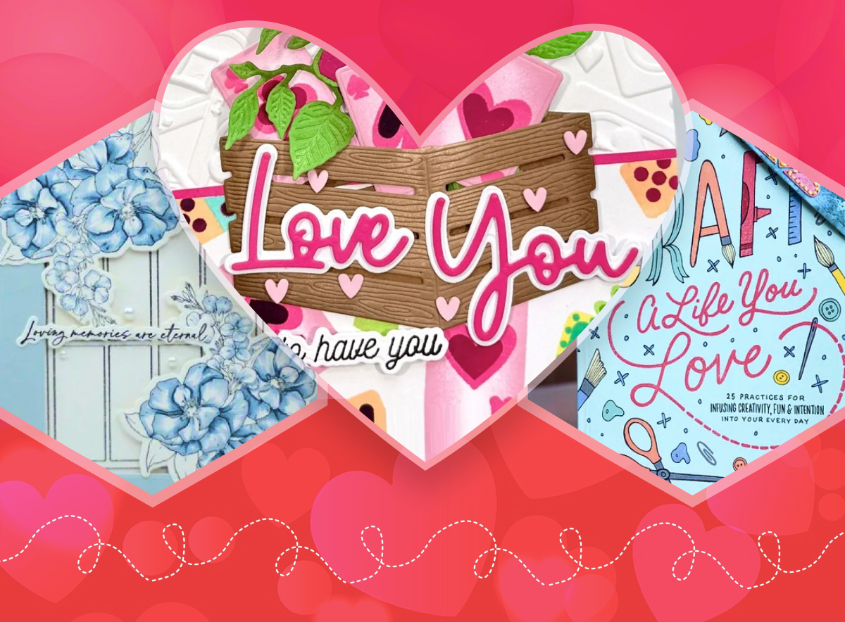 Love You card designs with hearts