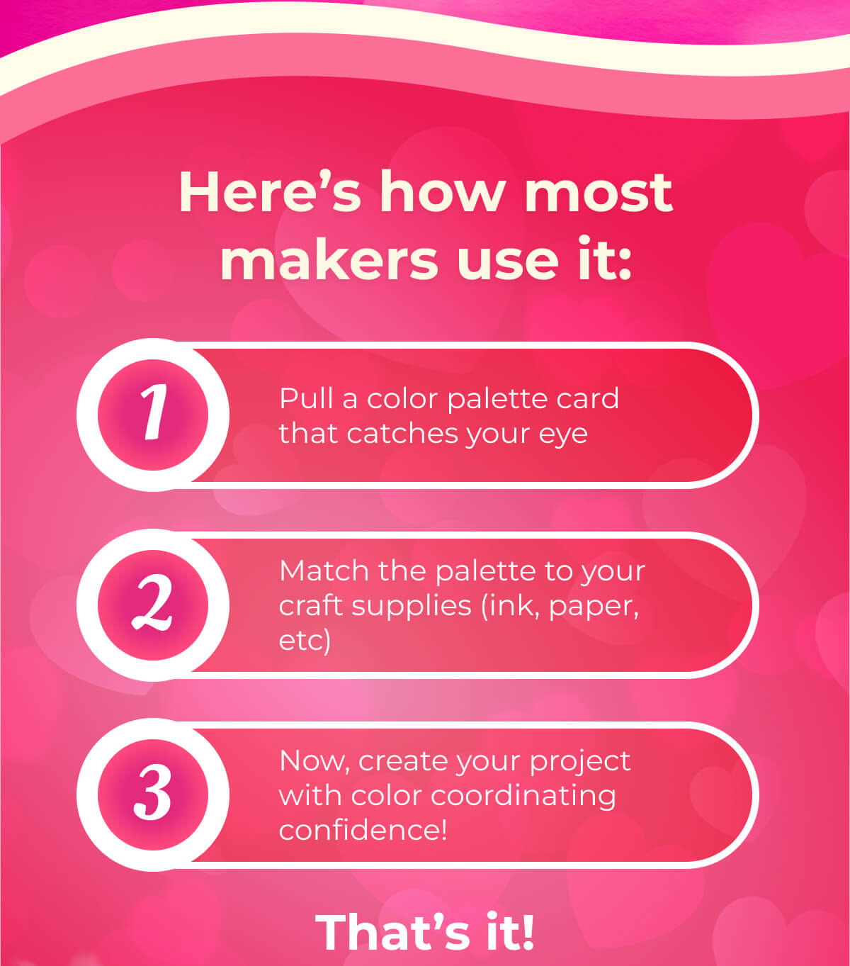 Here's how most makers use it: