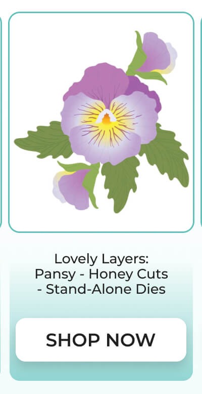 Lovely Layers: Pansy - Honey Cuts - Stand-Alone Dies