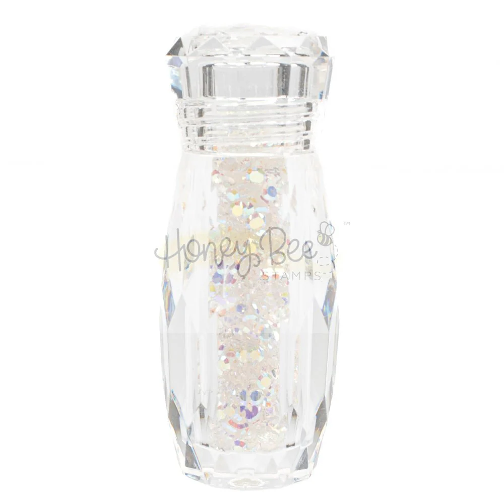 Image of Tiny Diamonds - 2.3mm Crystal AB Rhinestones In Beautiful Faceted Jar