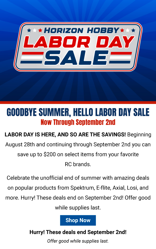 Labor Day Sale