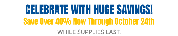 40th Anniversary Sale 