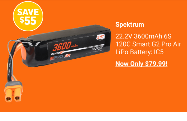 Spektrum 22.2V 3600mah Lipo