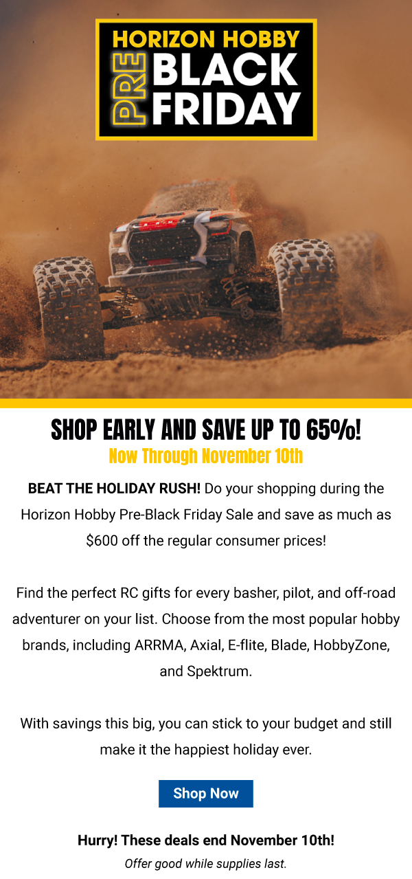 Pre-Black Friday Sale