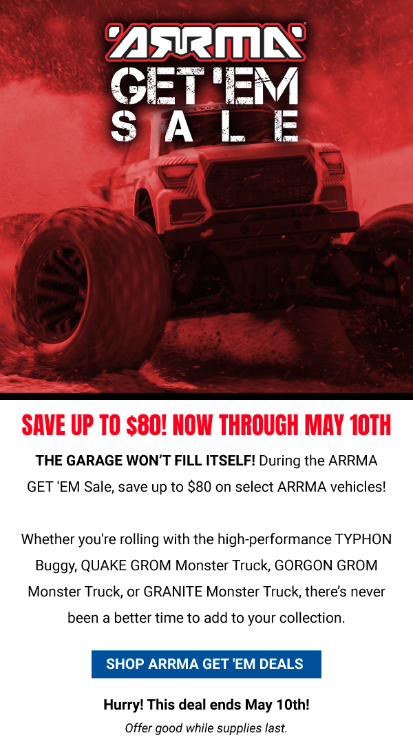 ARRMA Get Em Sale