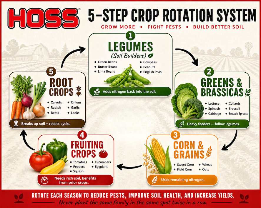 Hoss 5 Step Crop Rotation Chart