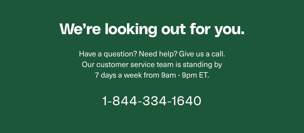 We're looking out for you.