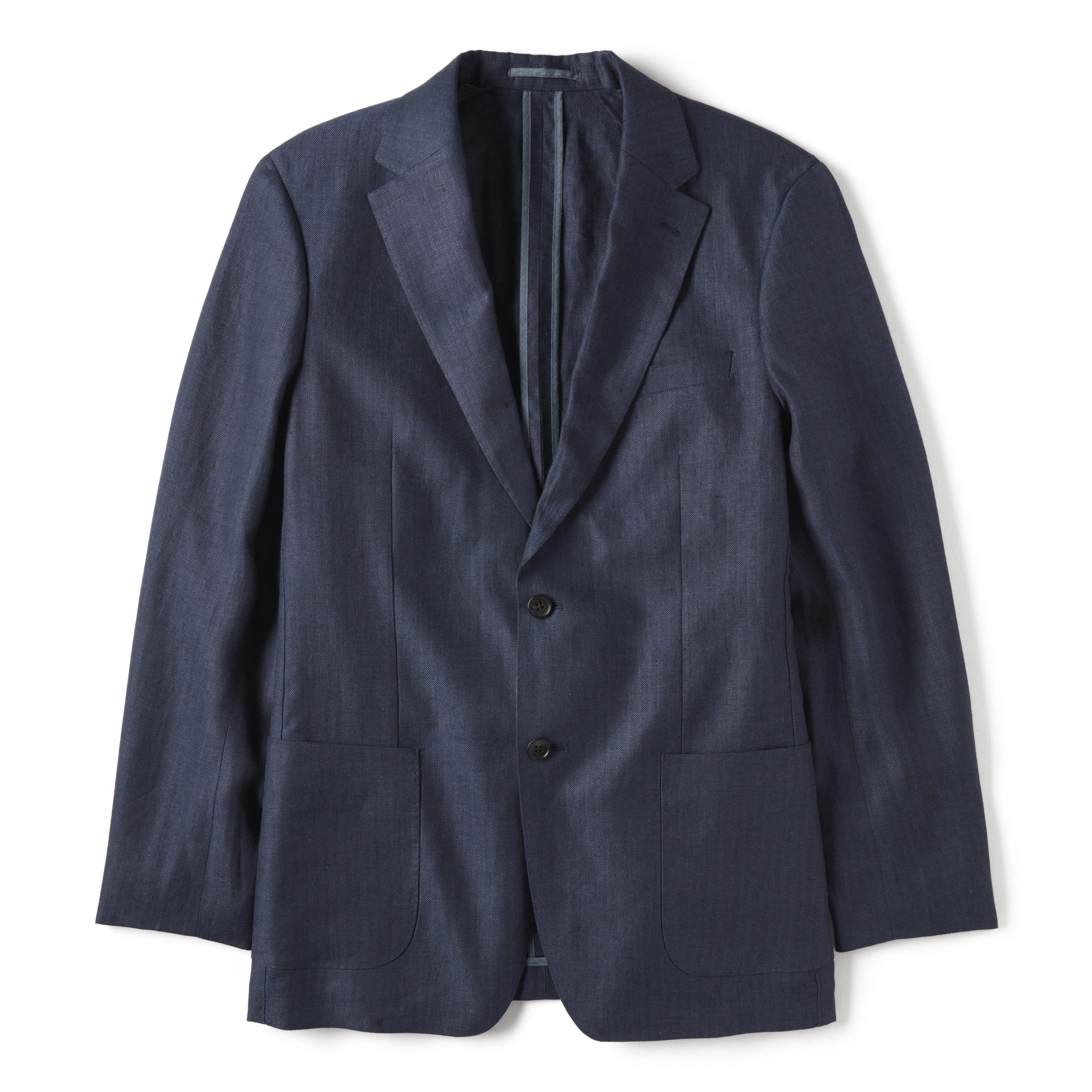 The Stevens Linen Herringbone Blazer