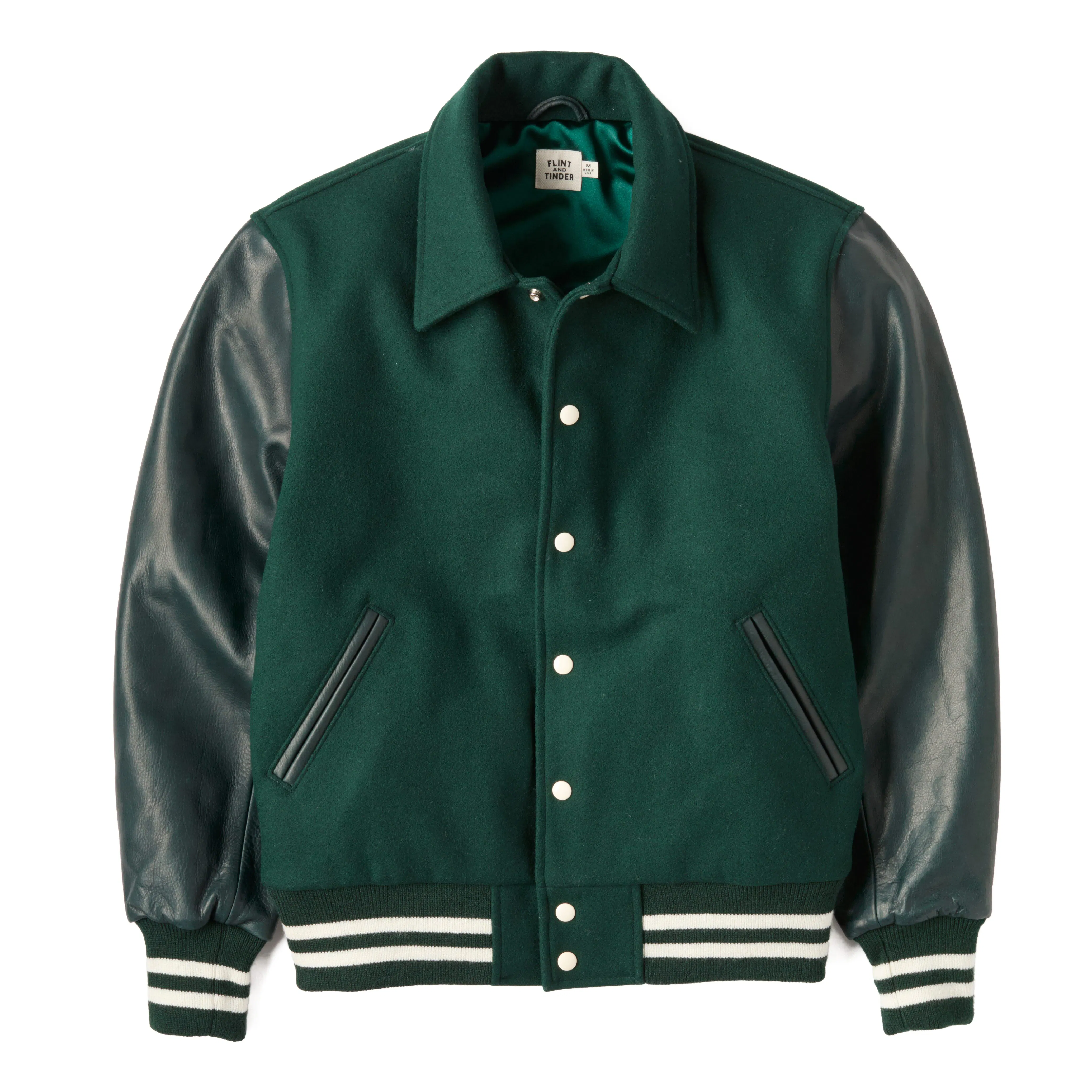 Leather Wool Varsity Jacket