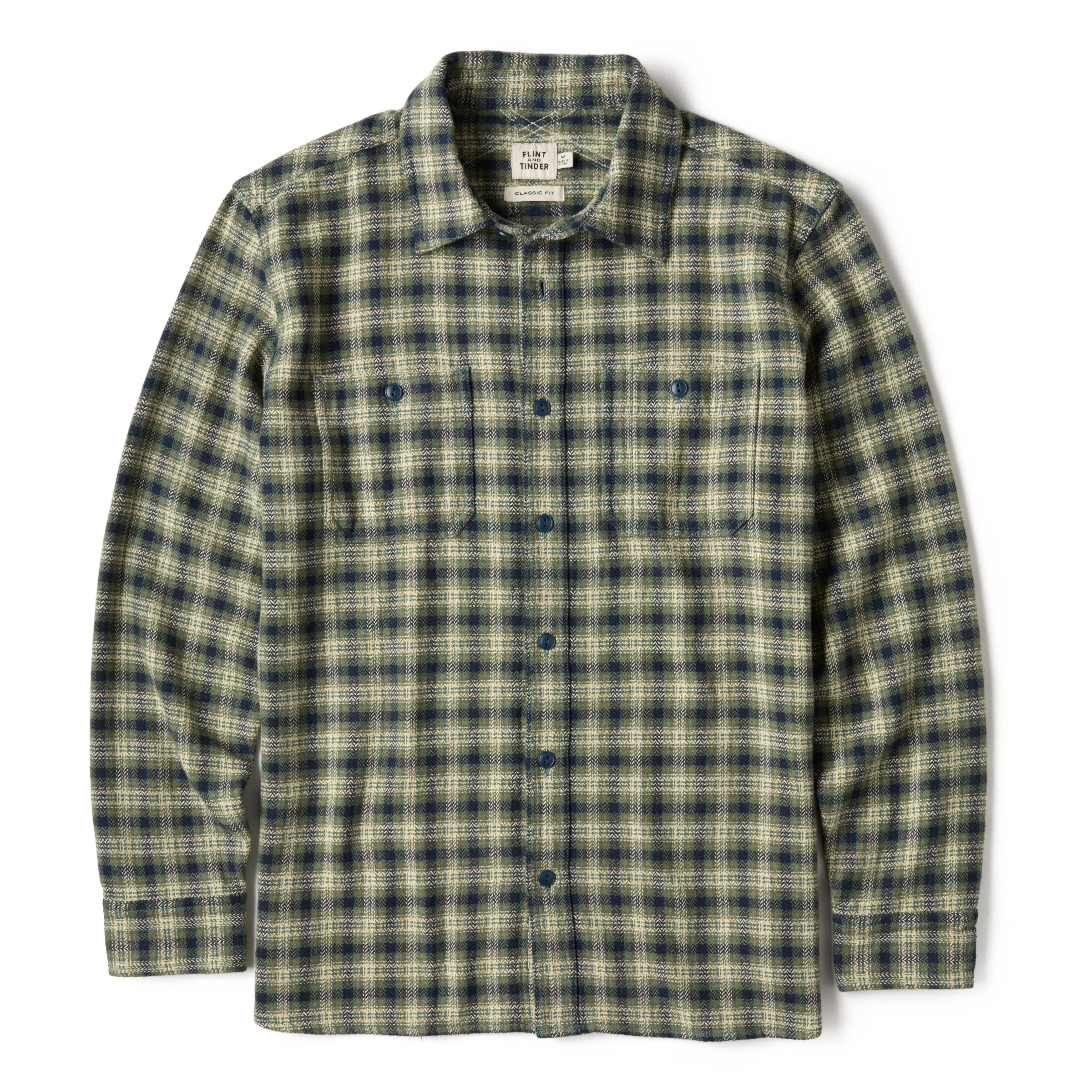 Heavy Flannel Crossback Work Shirt