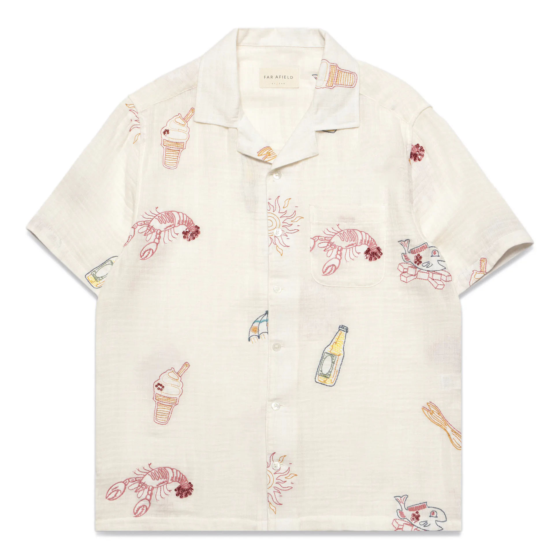 Stachio Summer Menu Short Sleeve Shirt
