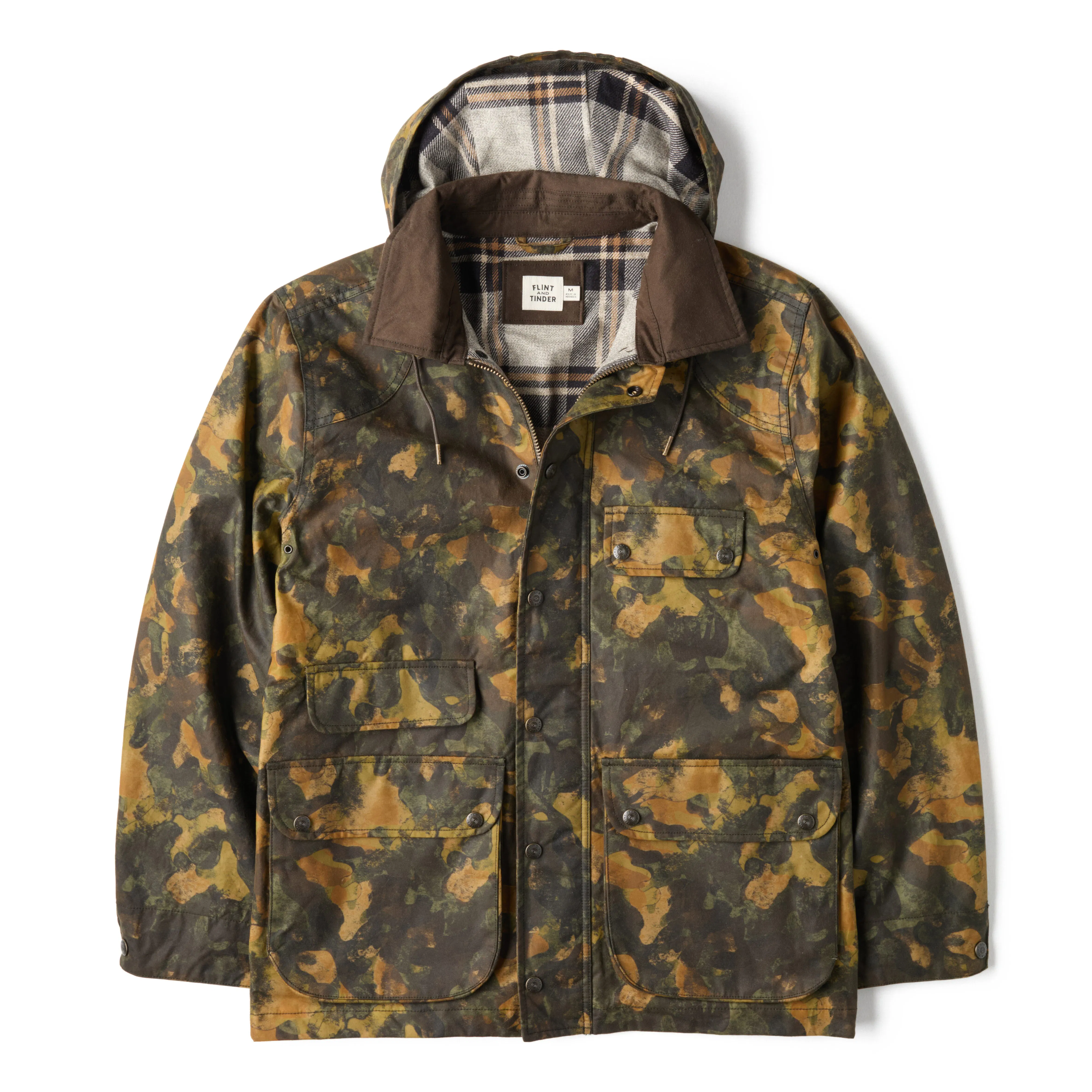 Flannel-Lined Waxed Hudson Jacket