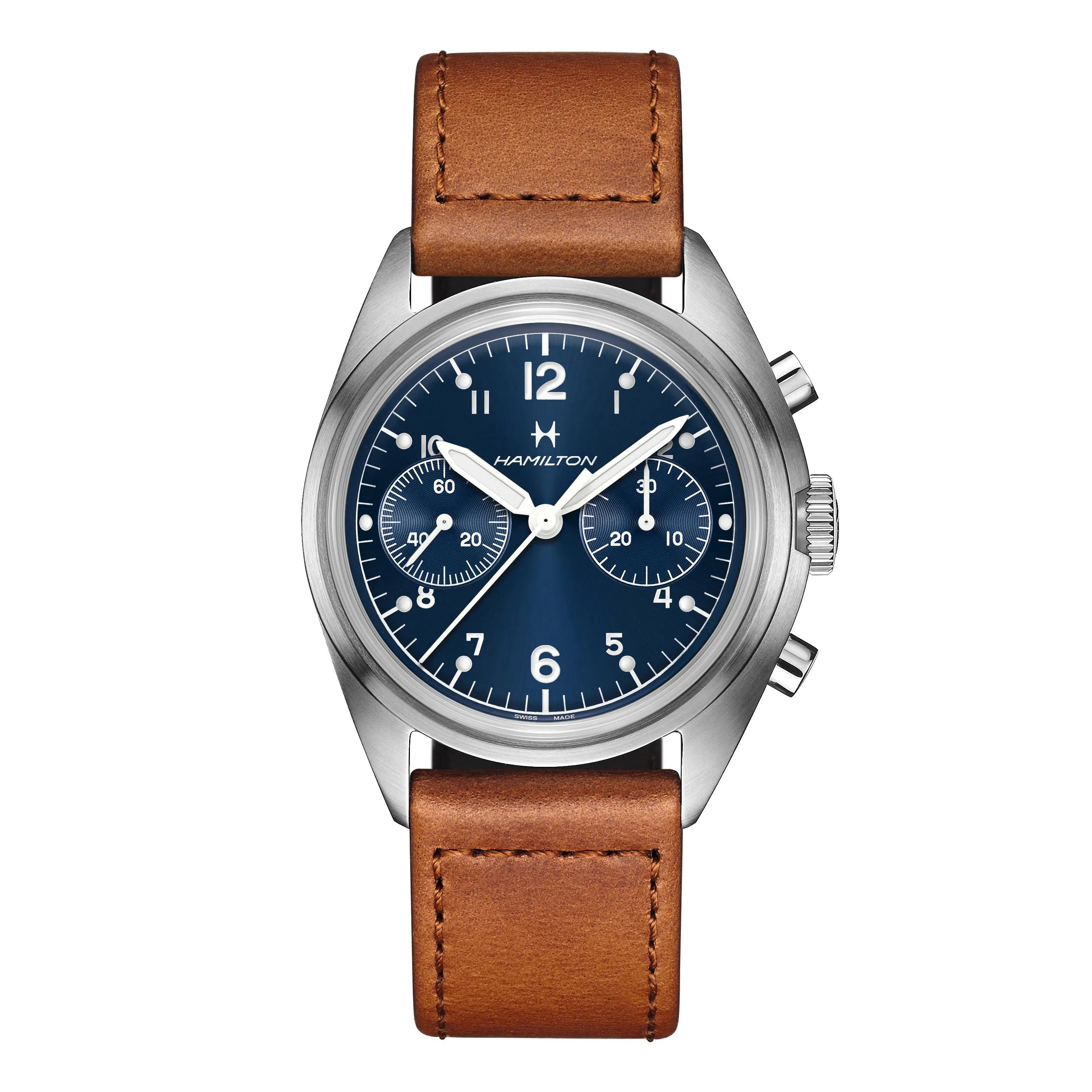 Khaki Aviation Pilot Pioneer Mechanical Chrono 40mm Watch