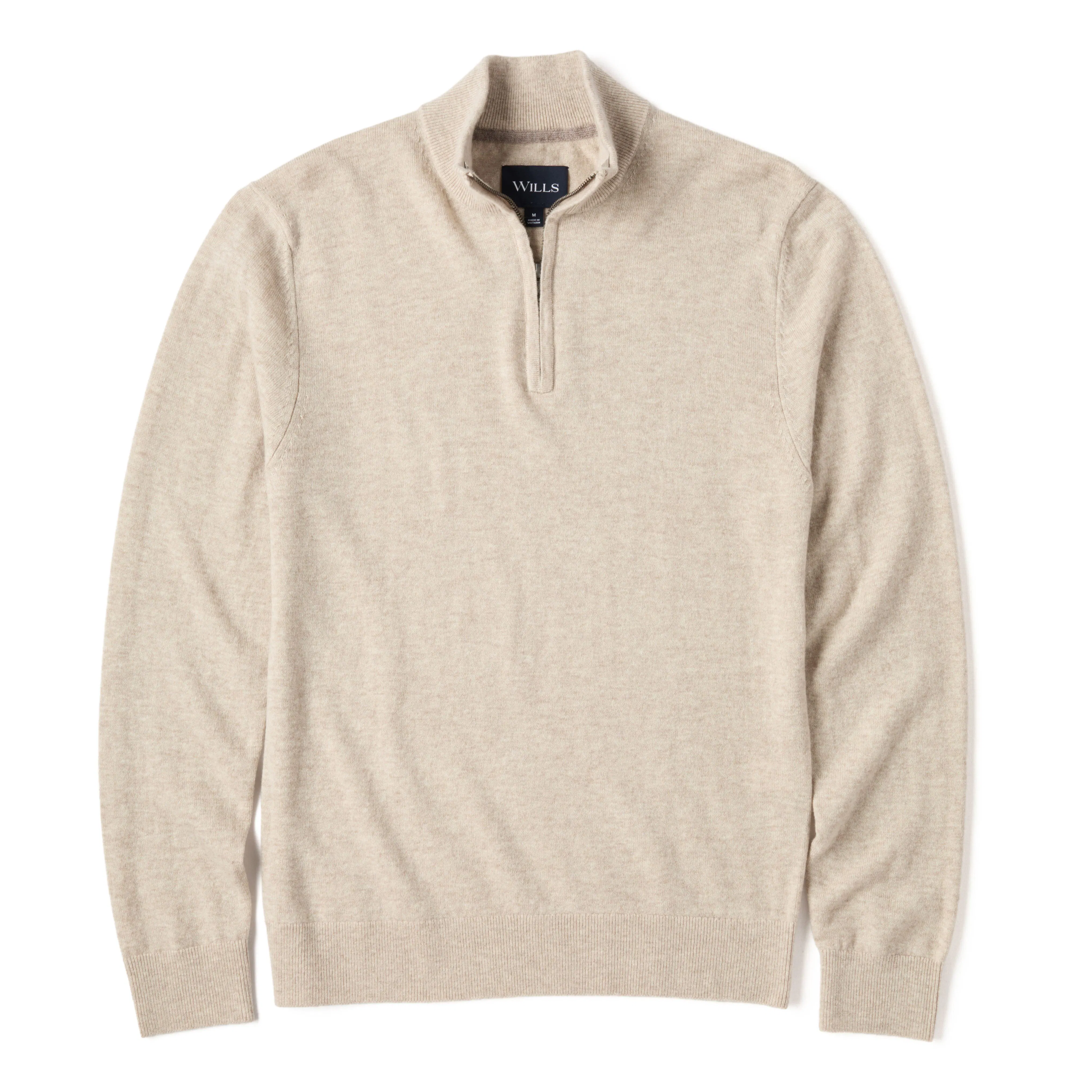 EasyCash Merino Quarter Zip Sweater