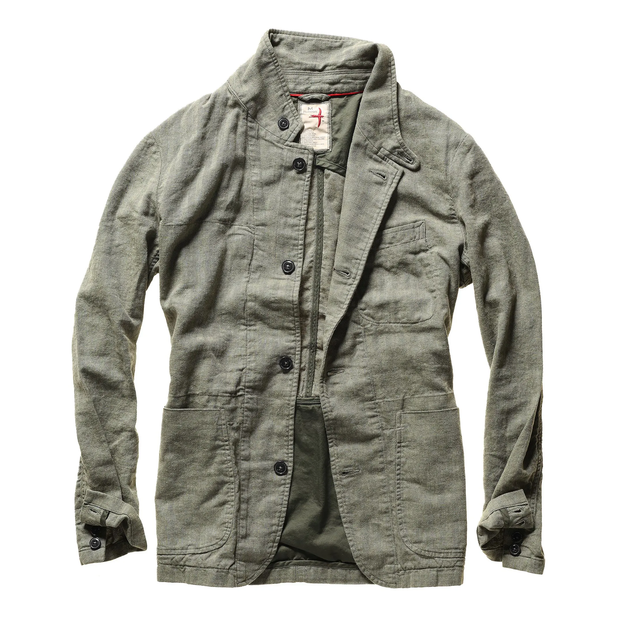Tropical Trap Linen Blazer