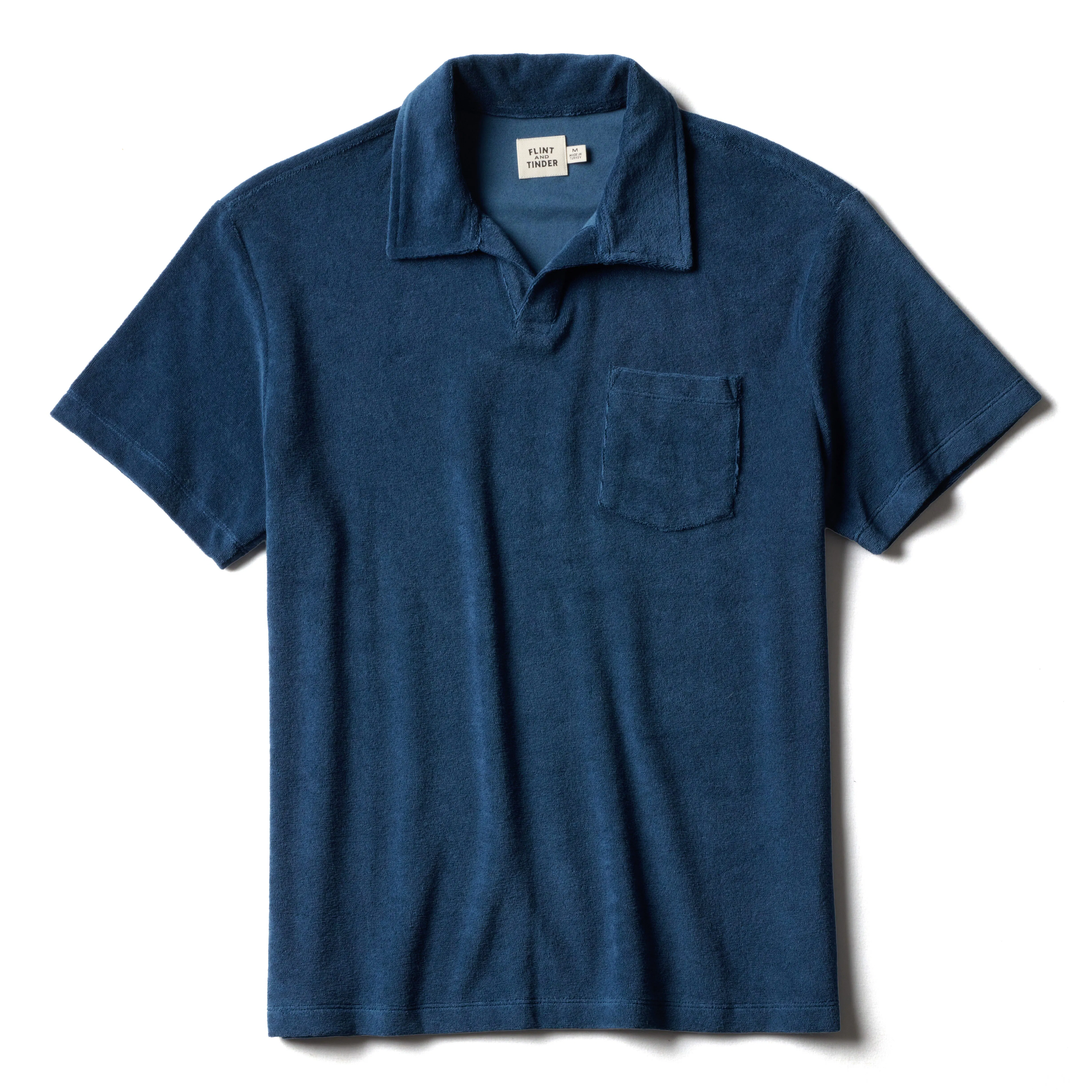 Towel Terry Johnny Collar Polo