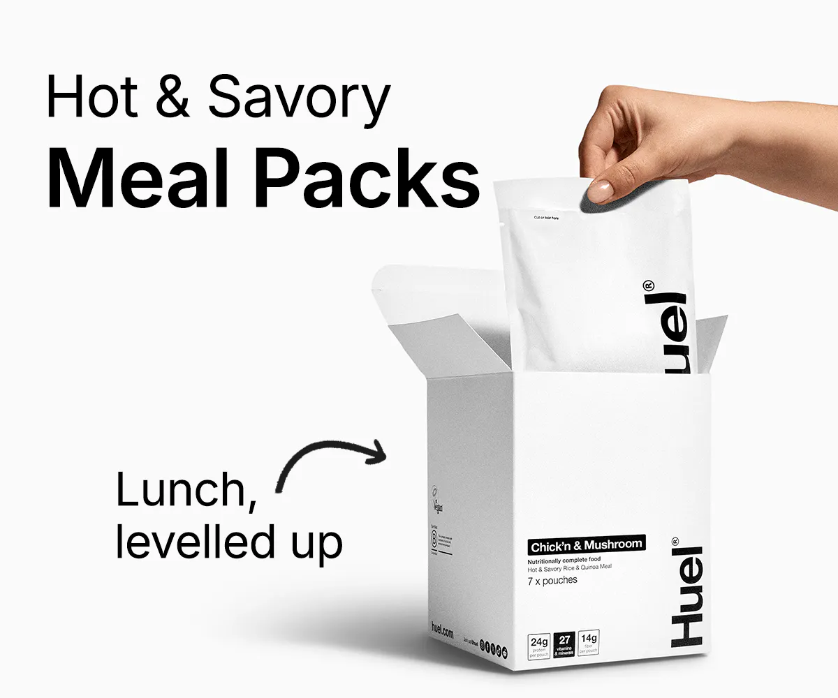 Hot & Savory Meal Packs. Lunch, levelled up.