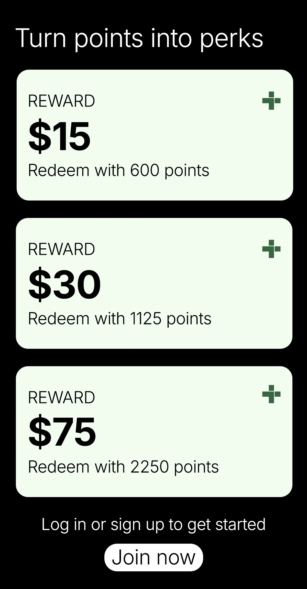 Turn points into perks 