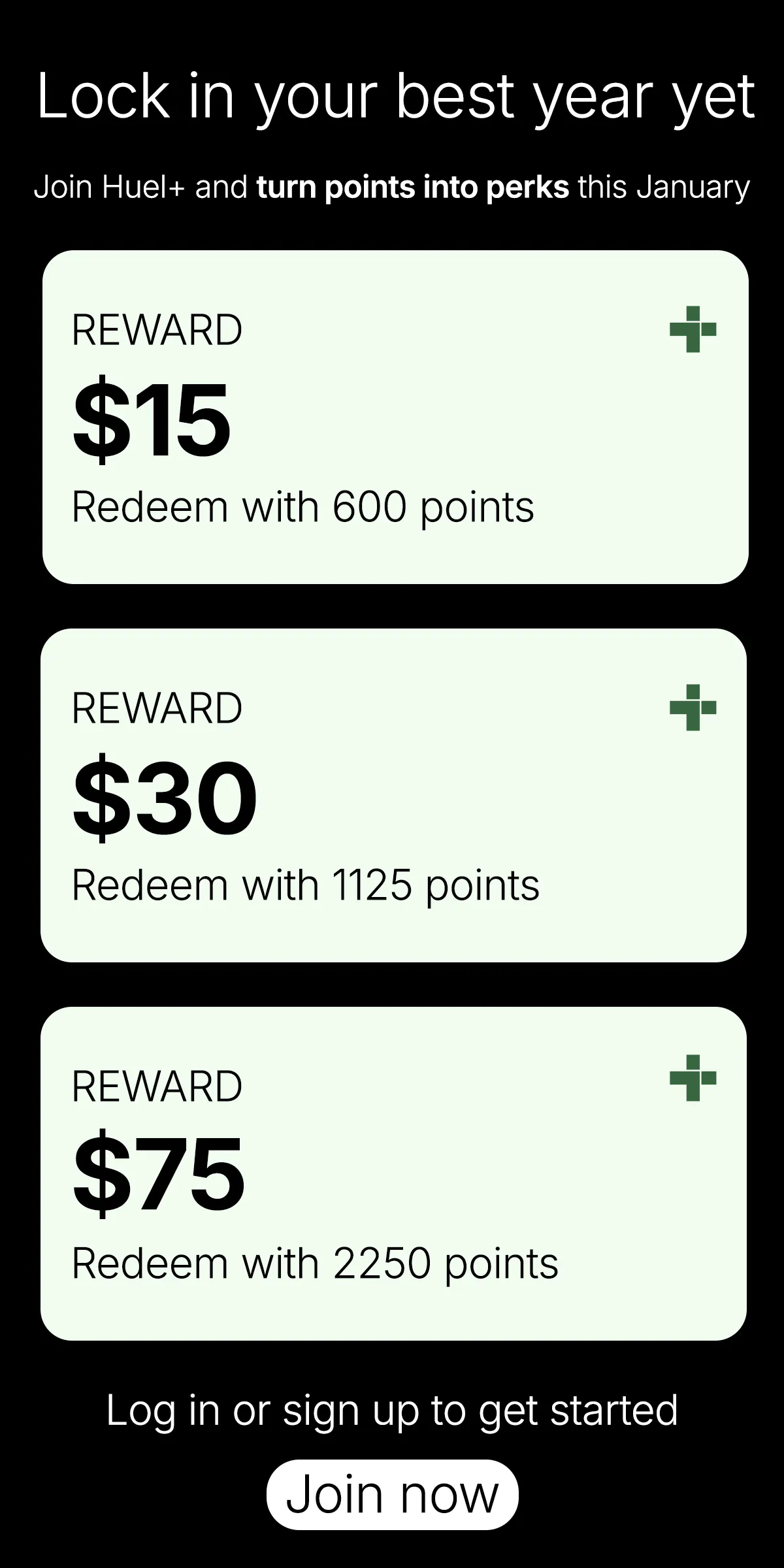 Turn points into perks 