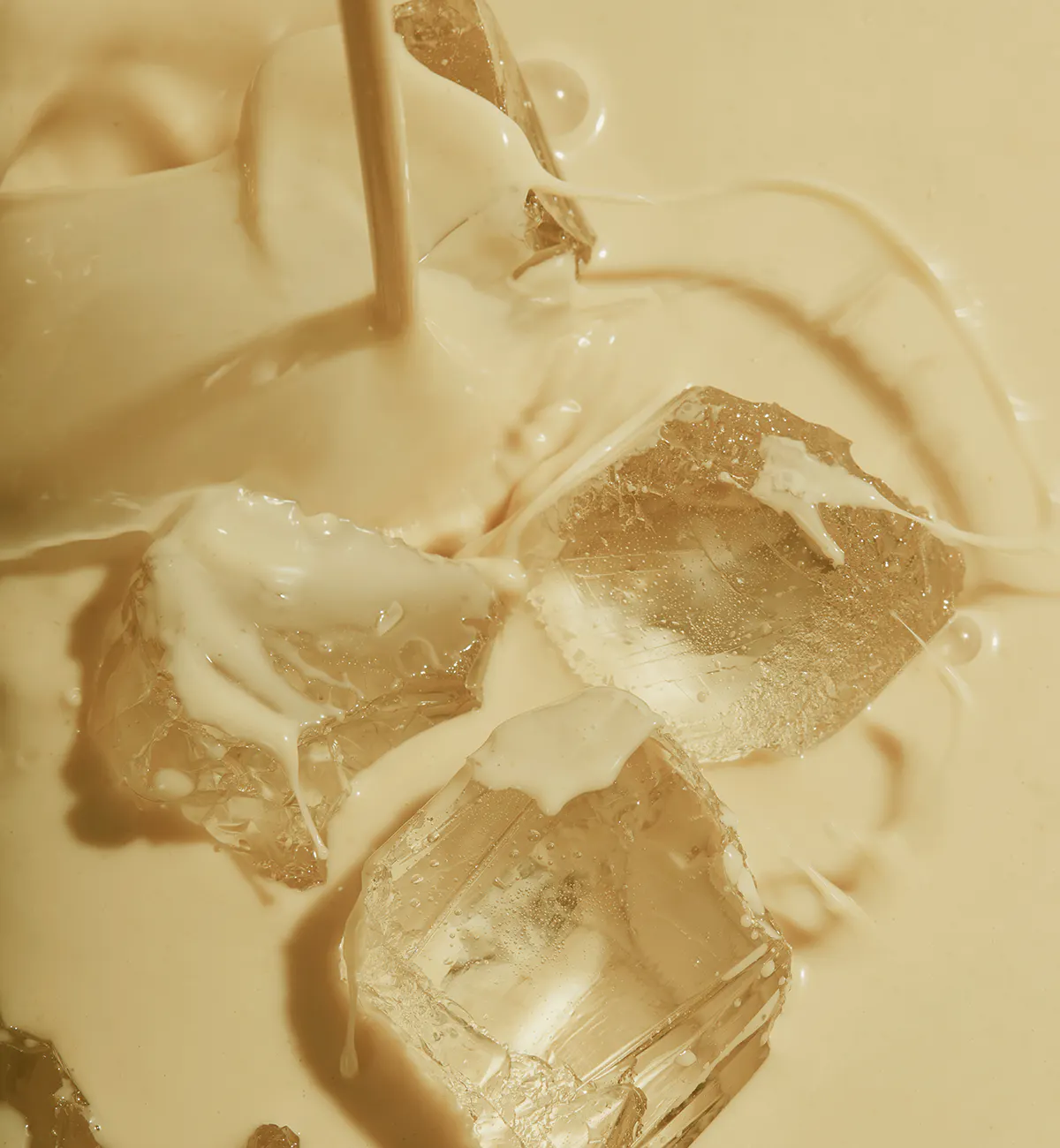 Huel being poured over ice
