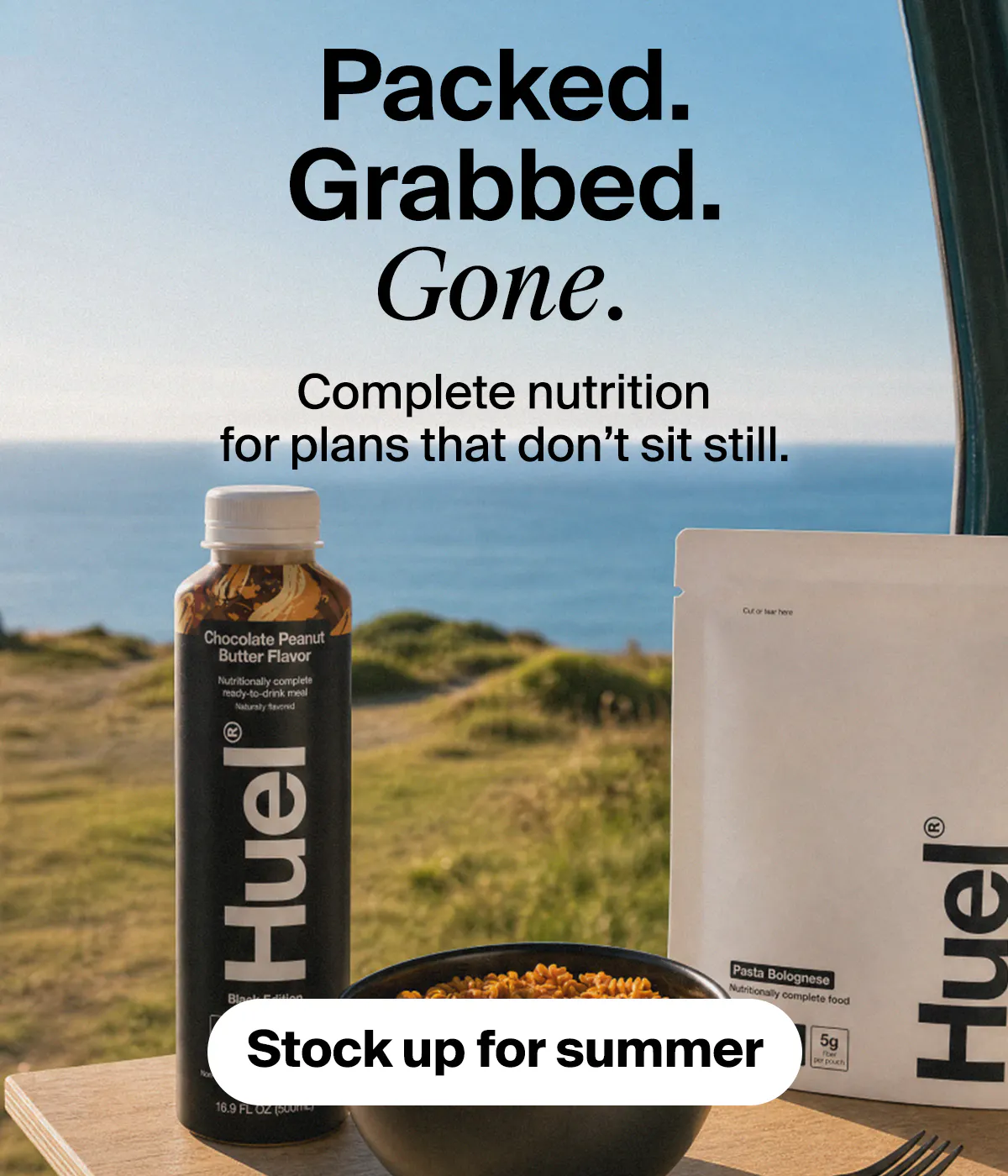 Complete nutrition for plans that don't sit still