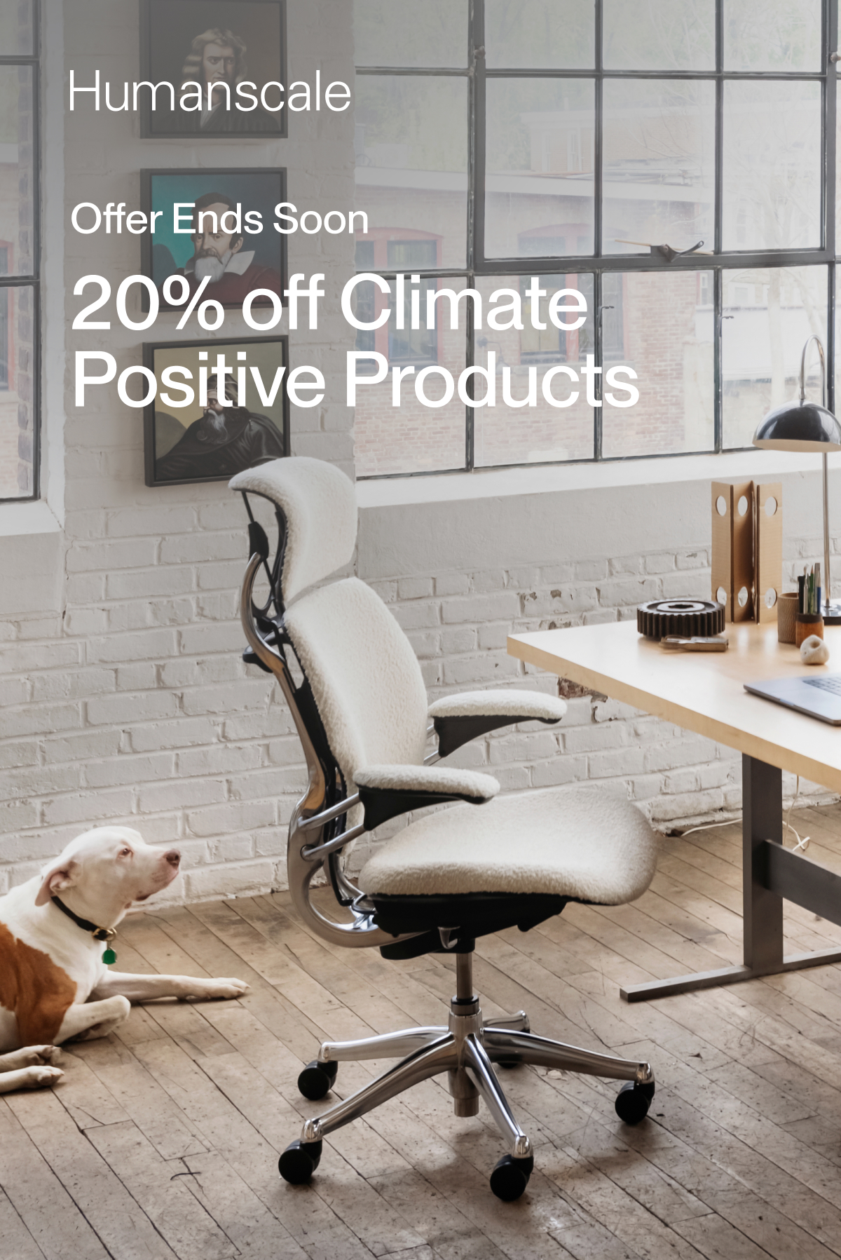 Humanscale | Offer Ends Soon | 20% off Climate Positive Products