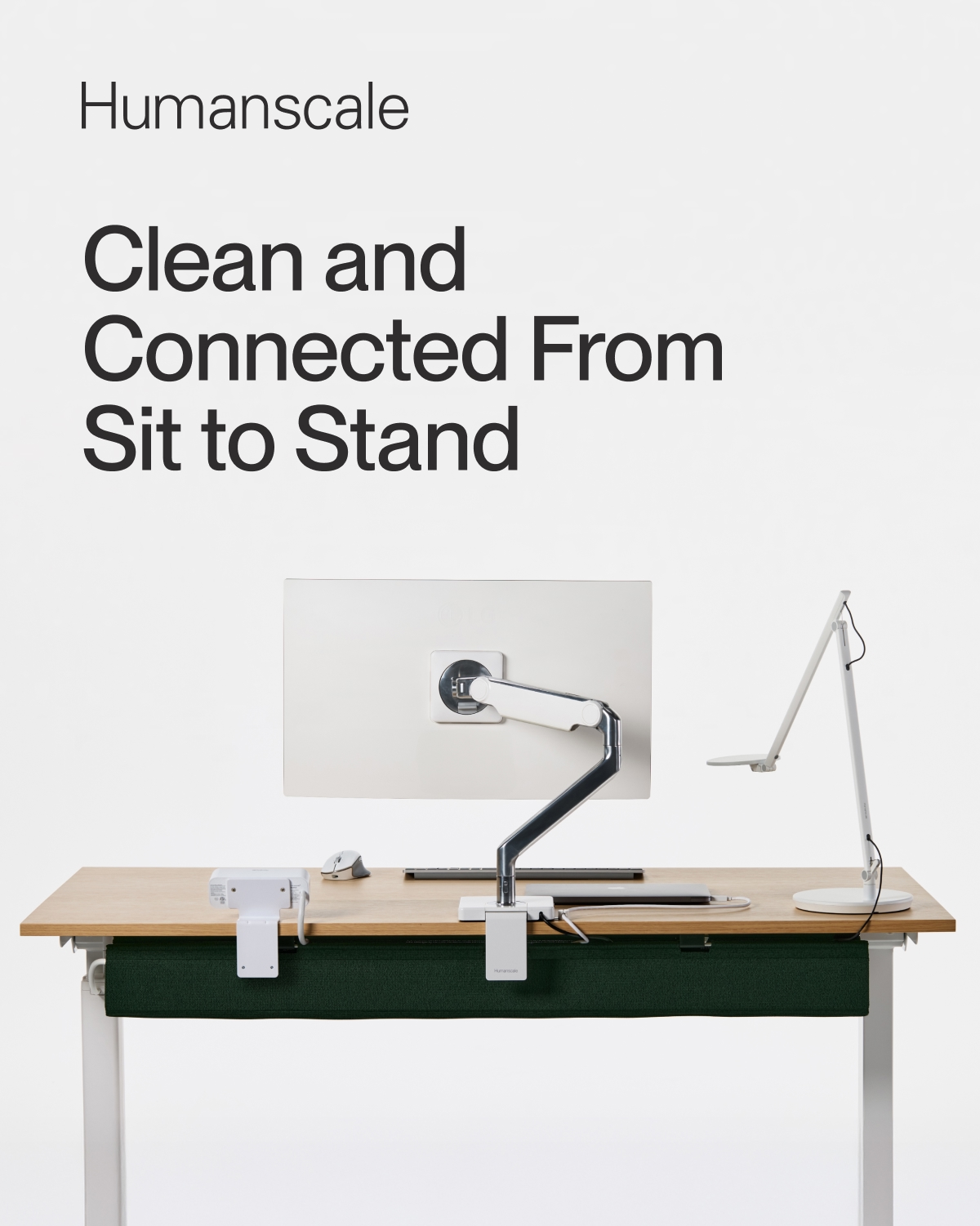 Humanscale | Clean and Connected From  Sit to Stand 