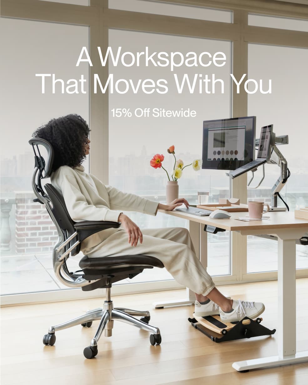 A Workspace That Moves With You | 15% Off Sitewide