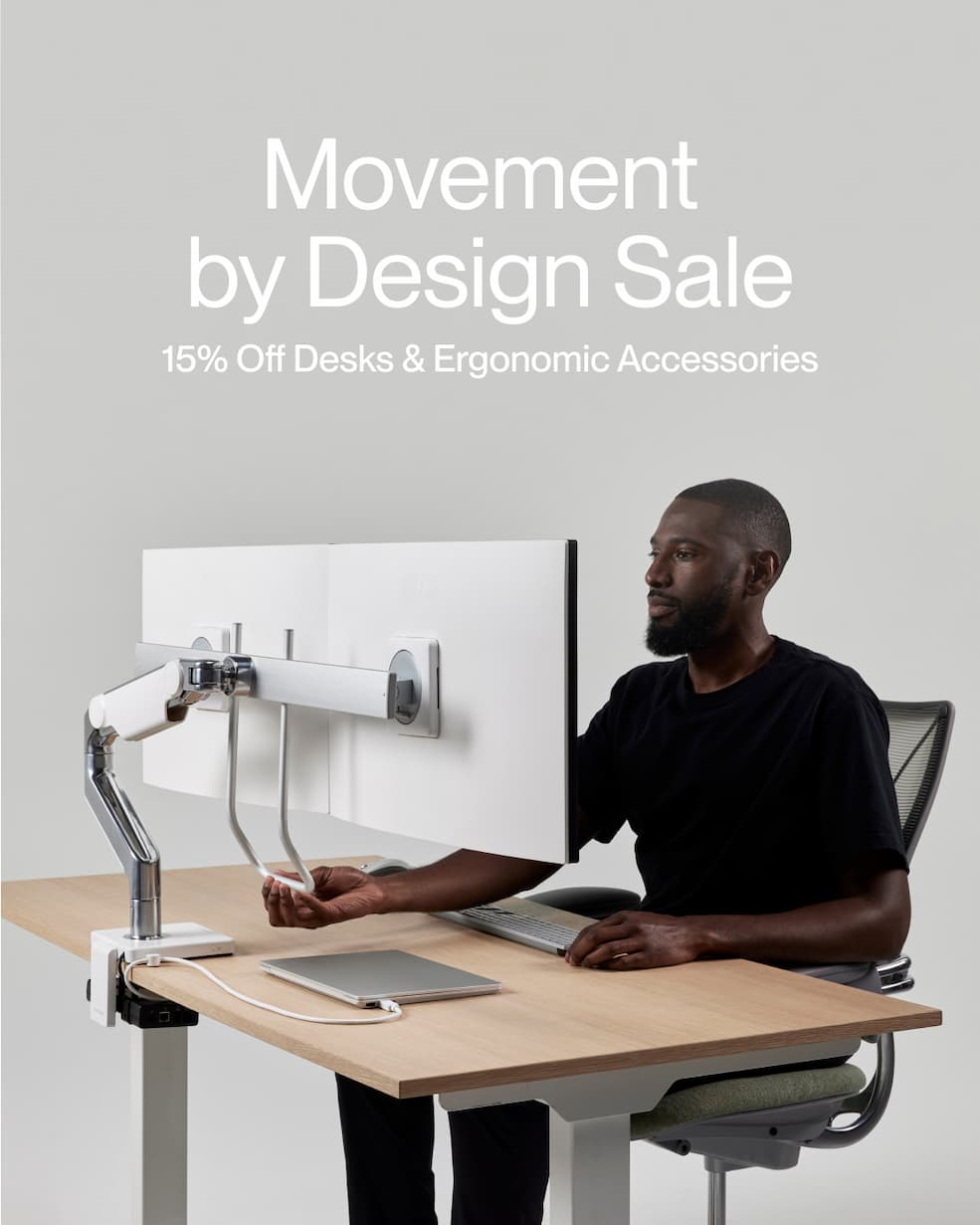 Movement by Design Sale | 15% Off Desks & Ergonomic Accessories