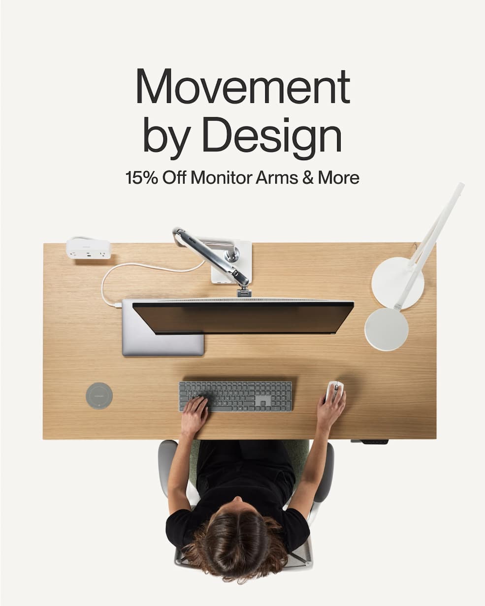 Movement by Design Sale | 15% Off Desks & Ergonomic Accessories