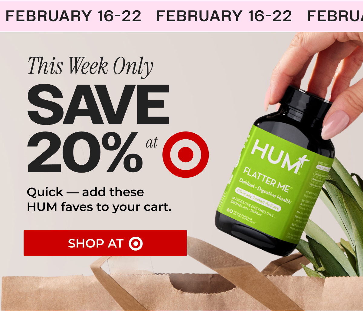 This Week Only Save 20% at Target