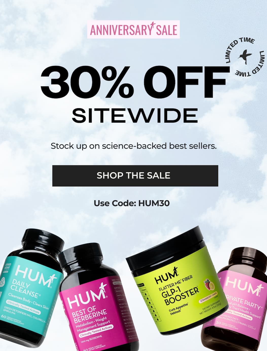 Anniversary Sale: 30% off sitewide with code HUM30. Shop the sale. 