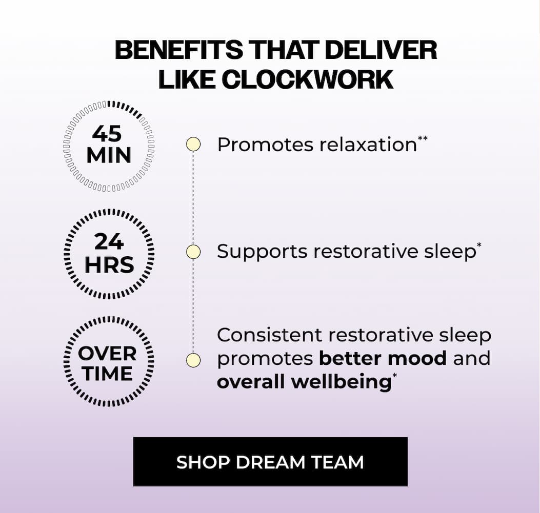 the sleep you've been dreaming of: benefits. shop now