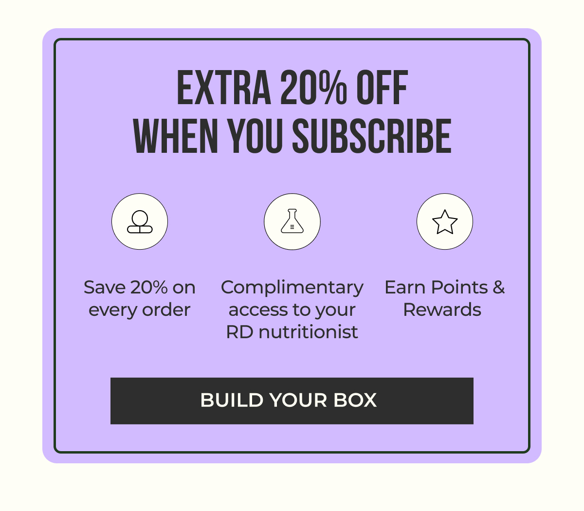 save an extra 20% when you subscribe