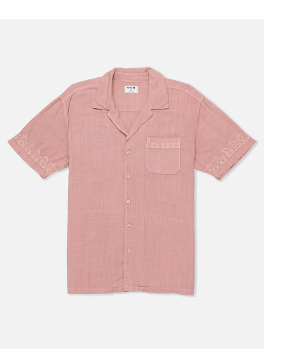 Laguna Camp Embroidered Short Sleeve