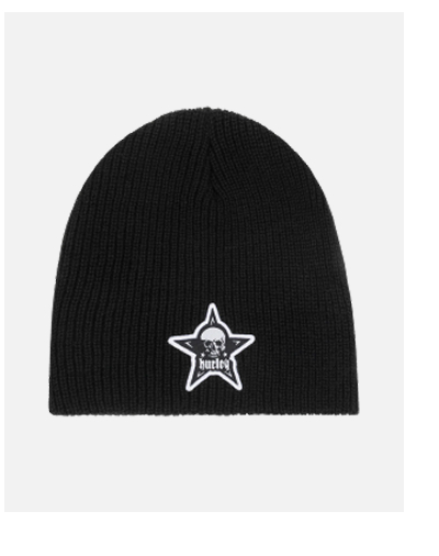Hurley x Travis Barker Star Skull Beanie