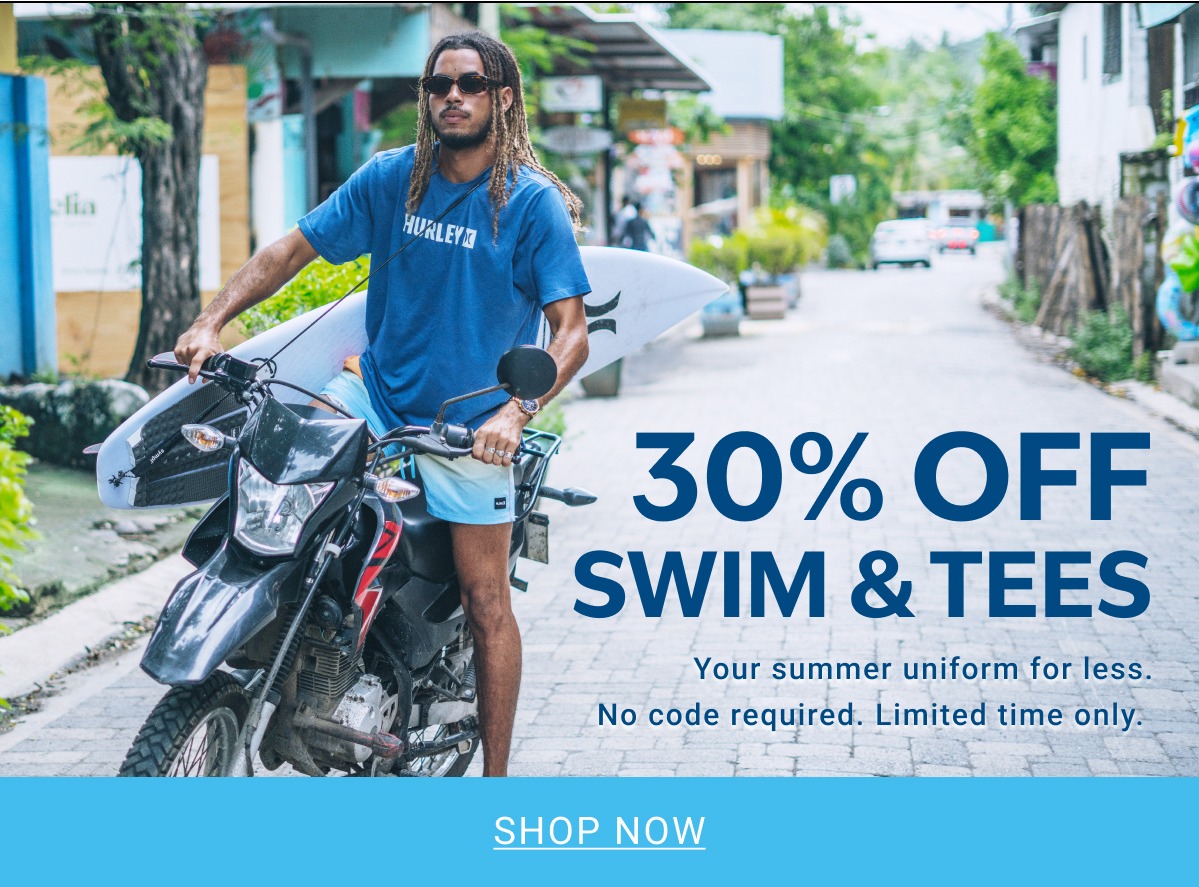 30% Off Swim & Tees