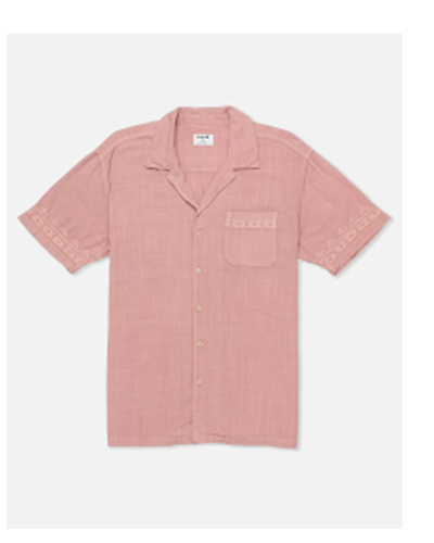 Laguna Camp Embroidered Short Sleeve