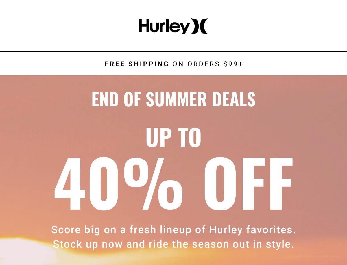 Up to 40% off sale
