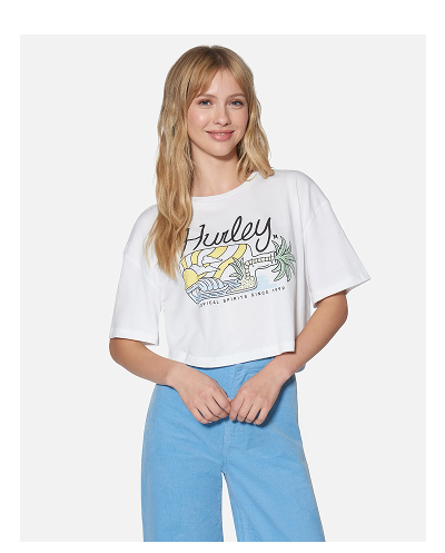 Tropical Spirits Boxy Crop Tee